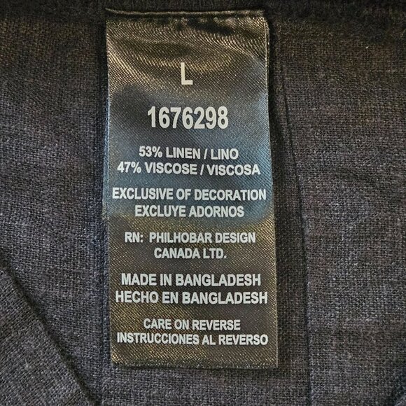 Nicole Miller Wn Linen Mini Dress Charcoal L Quiet Luxury Minimalist Street Chic - Picture 7 of 12